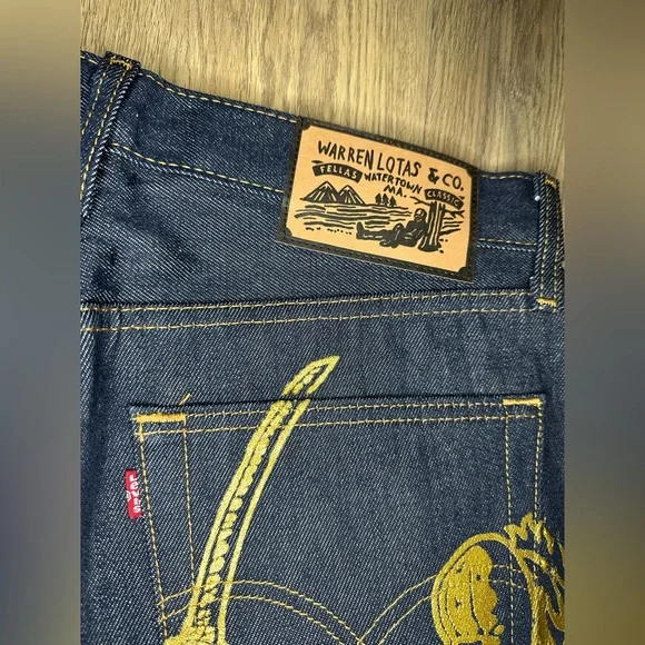 Warren Lotas Golden Executioner ‘Navy Blue’ Jeans